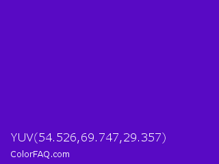 YUV 54.526,69.747,29.357 Color Image