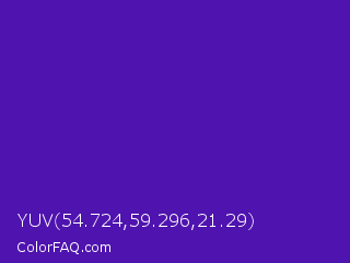 YUV 54.724,59.296,21.29 Color Image