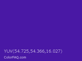 YUV 54.725,54.366,16.027 Color Image