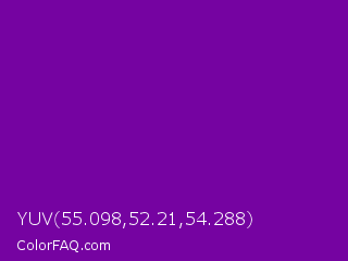 YUV 55.098,52.21,54.288 Color Image