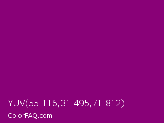 YUV 55.116,31.495,71.812 Color Image