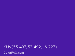 YUV 55.497,53.492,16.227 Color Image