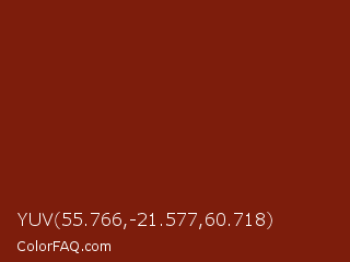 YUV 55.766,-21.577,60.718 Color Image