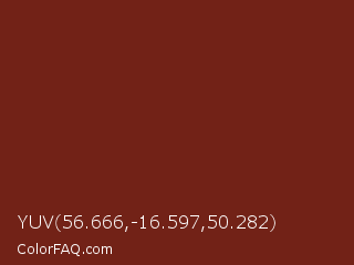 YUV 56.666,-16.597,50.282 Color Image