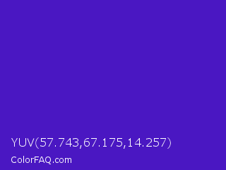 YUV 57.743,67.175,14.257 Color Image