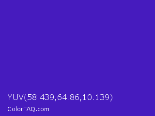 YUV 58.439,64.86,10.139 Color Image