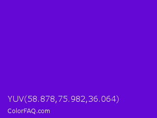 YUV 58.878,75.982,36.064 Color Image