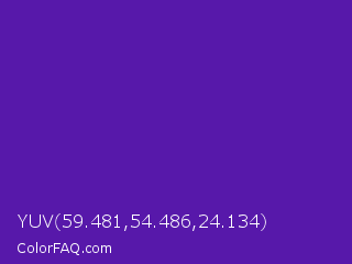YUV 59.481,54.486,24.134 Color Image