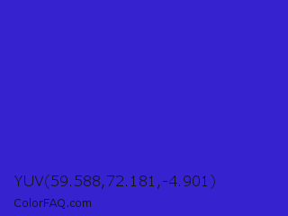YUV 59.588,72.181,-4.901 Color Image