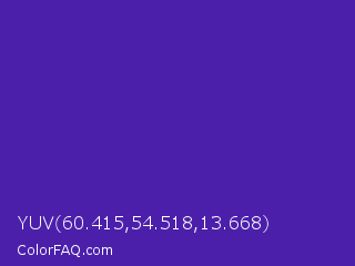 YUV 60.415,54.518,13.668 Color Image