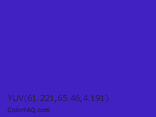YUV 61.221,65.46,4.191 Color Image