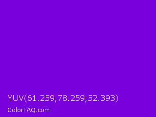 YUV 61.259,78.259,52.393 Color Image