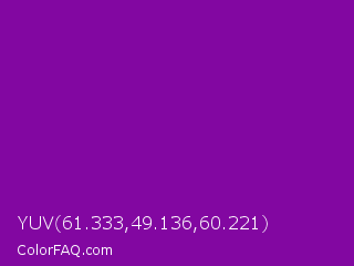 YUV 61.333,49.136,60.221 Color Image