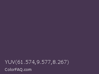 YUV 61.574,9.577,8.267 Color Image
