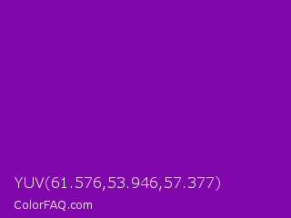 YUV 61.576,53.946,57.377 Color Image