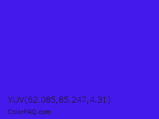 YUV 62.085,85.247,4.31 Color Image