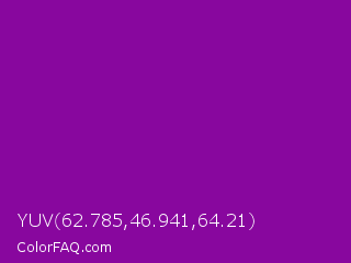 YUV 62.785,46.941,64.21 Color Image