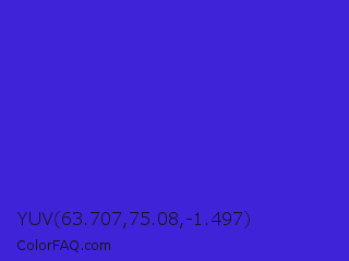 YUV 63.707,75.08,-1.497 Color Image