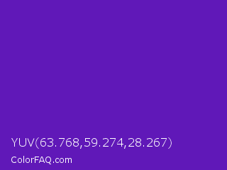 YUV 63.768,59.274,28.267 Color Image