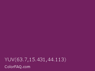YUV 63.7,15.431,44.113 Color Image