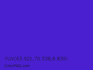 YUV 63.921,70.538,8.839 Color Image