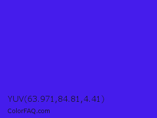 YUV 63.971,84.81,4.41 Color Image