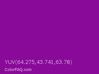 YUV 64.275,43.741,63.78 Color Image