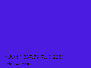 YUV 64.337,79.7,10.228 Color Image
