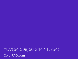 YUV 64.598,60.344,11.754 Color Image
