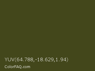 YUV 64.788,-18.629,1.94 Color Image