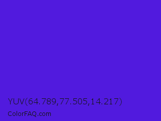 YUV 64.789,77.505,14.217 Color Image