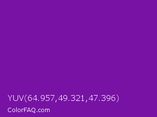 YUV 64.957,49.321,47.396 Color Image