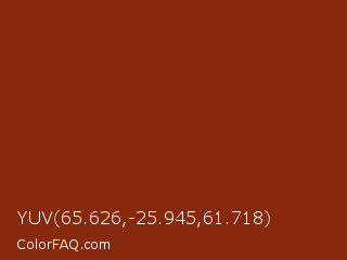 YUV 65.626,-25.945,61.718 Color Image