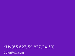 YUV 65.627,59.837,34.53 Color Image
