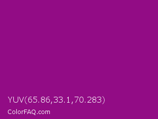 YUV 65.86,33.1,70.283 Color Image