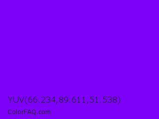 YUV 66.234,89.611,51.538 Color Image