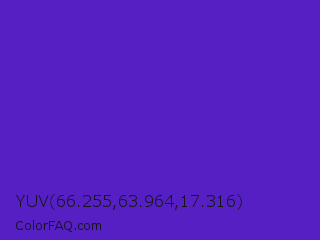YUV 66.255,63.964,17.316 Color Image