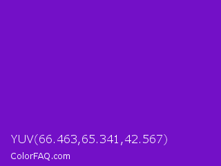 YUV 66.463,65.341,42.567 Color Image