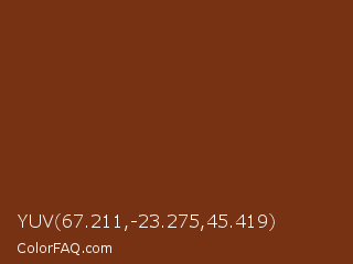 YUV 67.211,-23.275,45.419 Color Image
