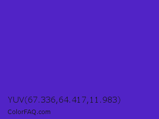 YUV 67.336,64.417,11.983 Color Image