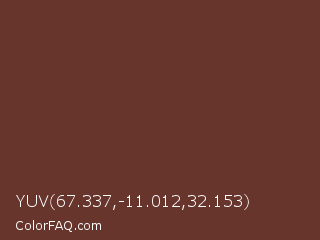 YUV 67.337,-11.012,32.153 Color Image