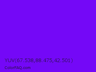 YUV 67.538,88.475,42.501 Color Image