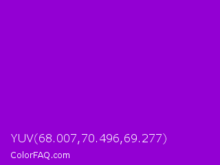 YUV 68.007,70.496,69.277 Color Image