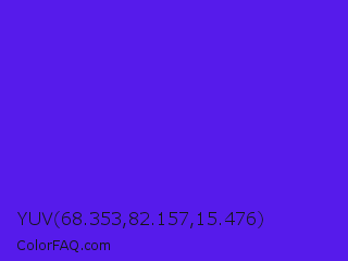 YUV 68.353,82.157,15.476 Color Image