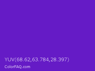 YUV 68.62,63.784,28.397 Color Image