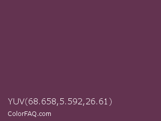 YUV 68.658,5.592,26.61 Color Image