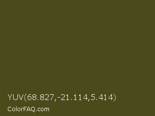 YUV 68.827,-21.114,5.414 Color Image
