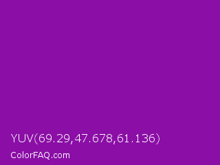 YUV 69.29,47.678,61.136 Color Image