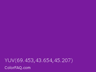 YUV 69.453,43.654,45.207 Color Image