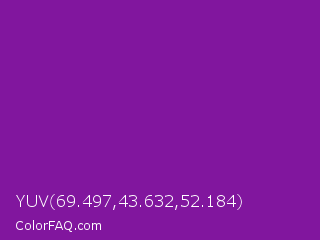 YUV 69.497,43.632,52.184 Color Image